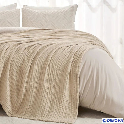 Couverture en coton mousseline 100 % naturel