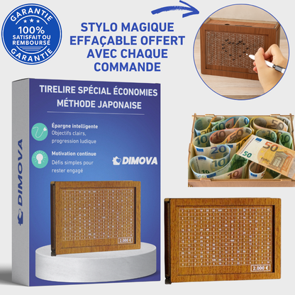 Tirelire Spécial Économies – Méthode Japonaise