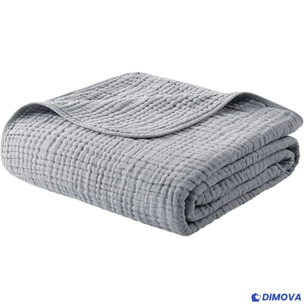 Couverture en coton mousseline 100 % naturel