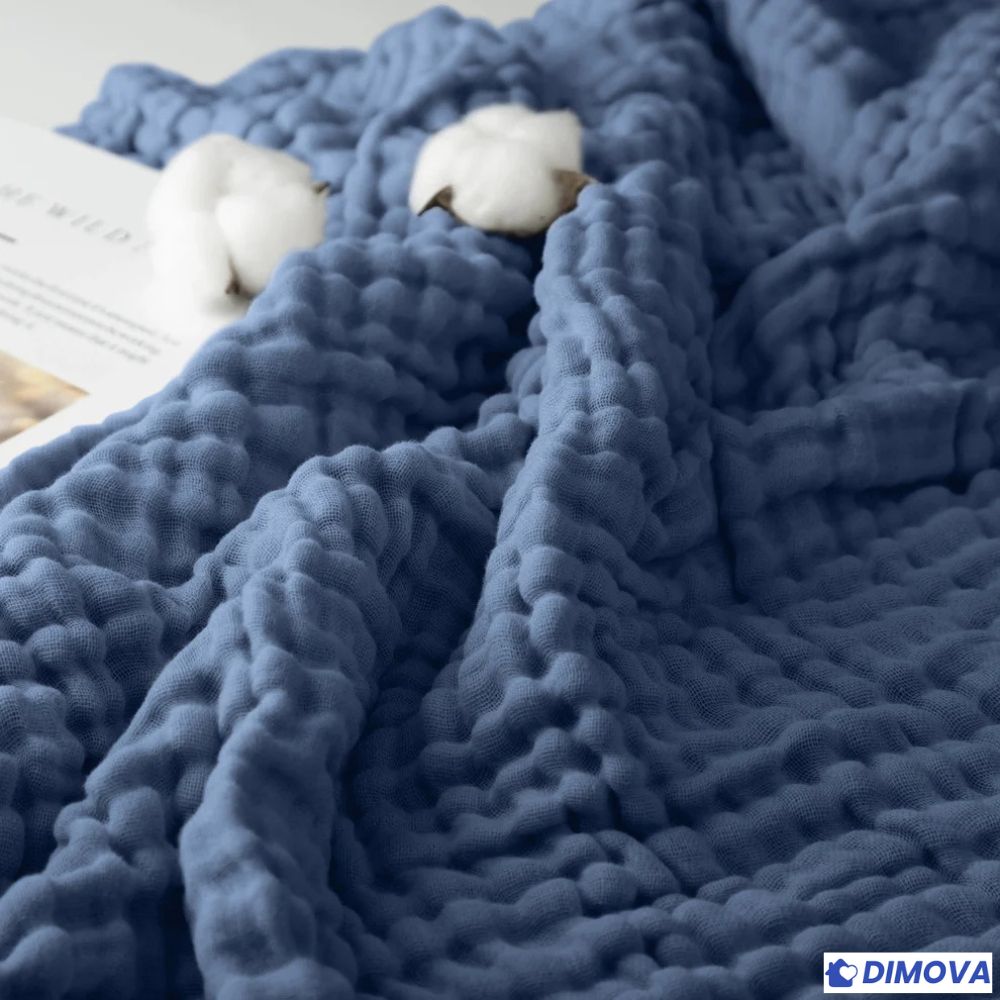 Couverture en coton mousseline 100 % naturel