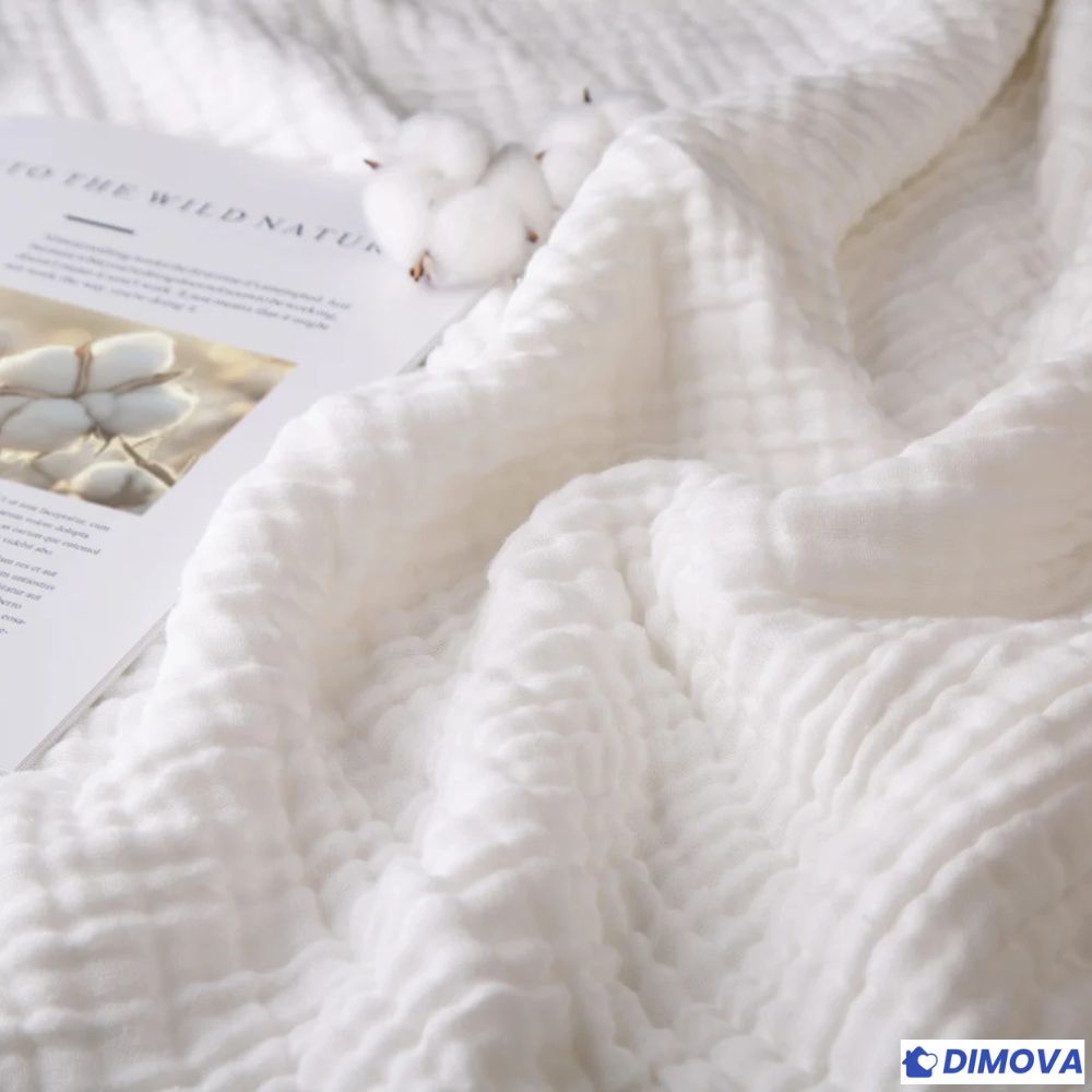 Couverture en coton mousseline 100 % naturel