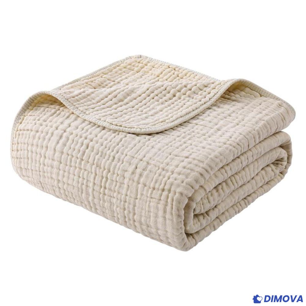Couverture en coton mousseline 100 % naturel