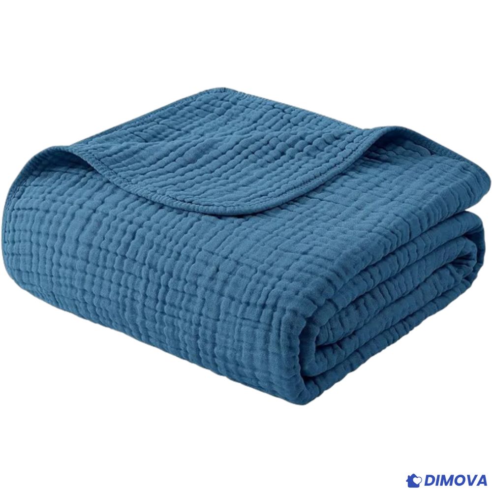 Couverture en coton mousseline 100 % naturel