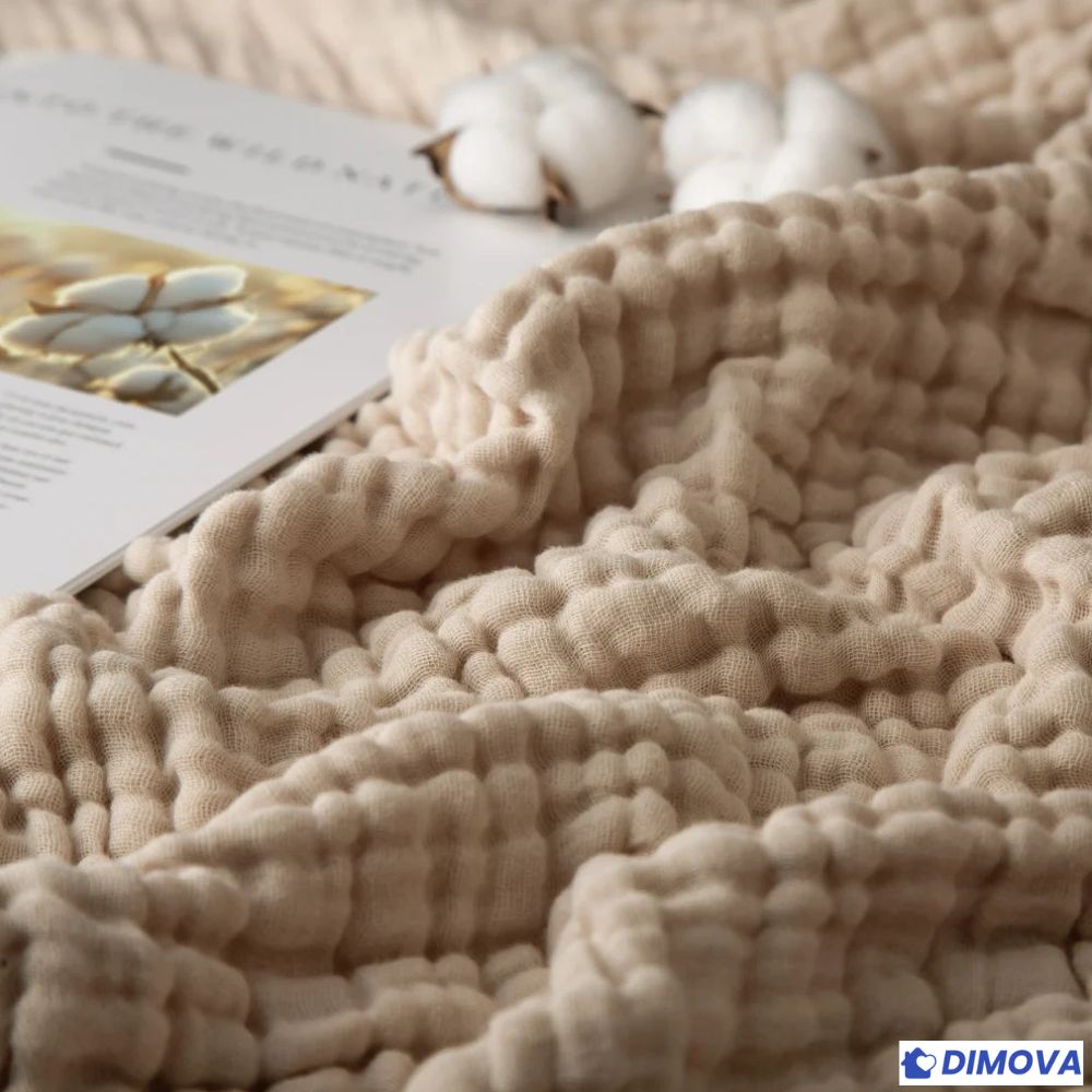 Couverture en coton mousseline 100 % naturel